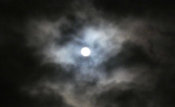 Full Moon, Rolling Clouds